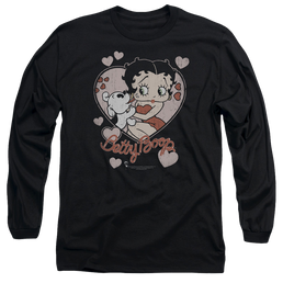 Betty Boop Classic Kiss - Men's Long Sleeve T-Shirt Men's Long Sleeve T-Shirt Betty Boop   