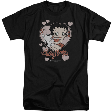 Betty Boop Classic Kiss - Men's Tall Fit T-Shirt Men's Tall Fit T-Shirt Betty Boop   