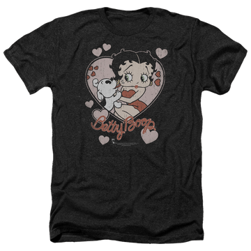 Betty Boop Classic Kiss - Men's Heather T-Shirt Men's Heather T-Shirt Betty Boop   
