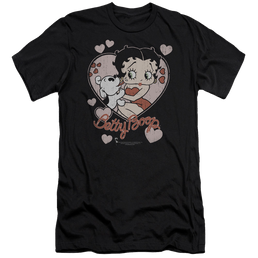 Betty Boop Classic Kiss - Men's Premium Slim Fit T-Shirt Men's Premium Slim Fit T-Shirt Betty Boop   