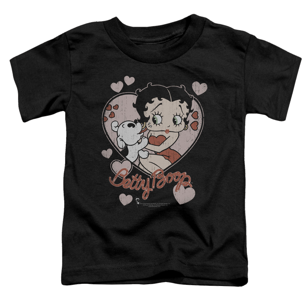 Betty Boop Classic Kiss - Toddler T-Shirt Toddler T-Shirt Betty Boop   
