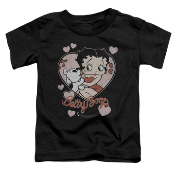Betty Boop Classic Kiss - Toddler T-Shirt Toddler T-Shirt Betty Boop   