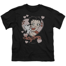 Betty Boop Classic Kiss - Youth T-Shirt Youth T-Shirt (Ages 8-12) Betty Boop   