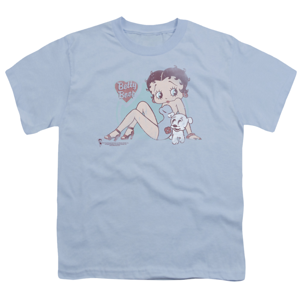Betty Boop Vintage Pin Pup - Youth T-Shirt Youth T-Shirt (Ages 8-12) Betty Boop   