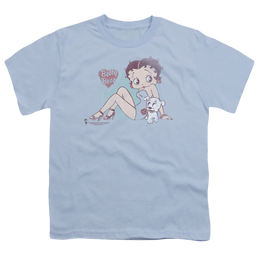 Betty Boop Vintage Pin Pup - Youth T-Shirt Youth T-Shirt (Ages 8-12) Betty Boop   