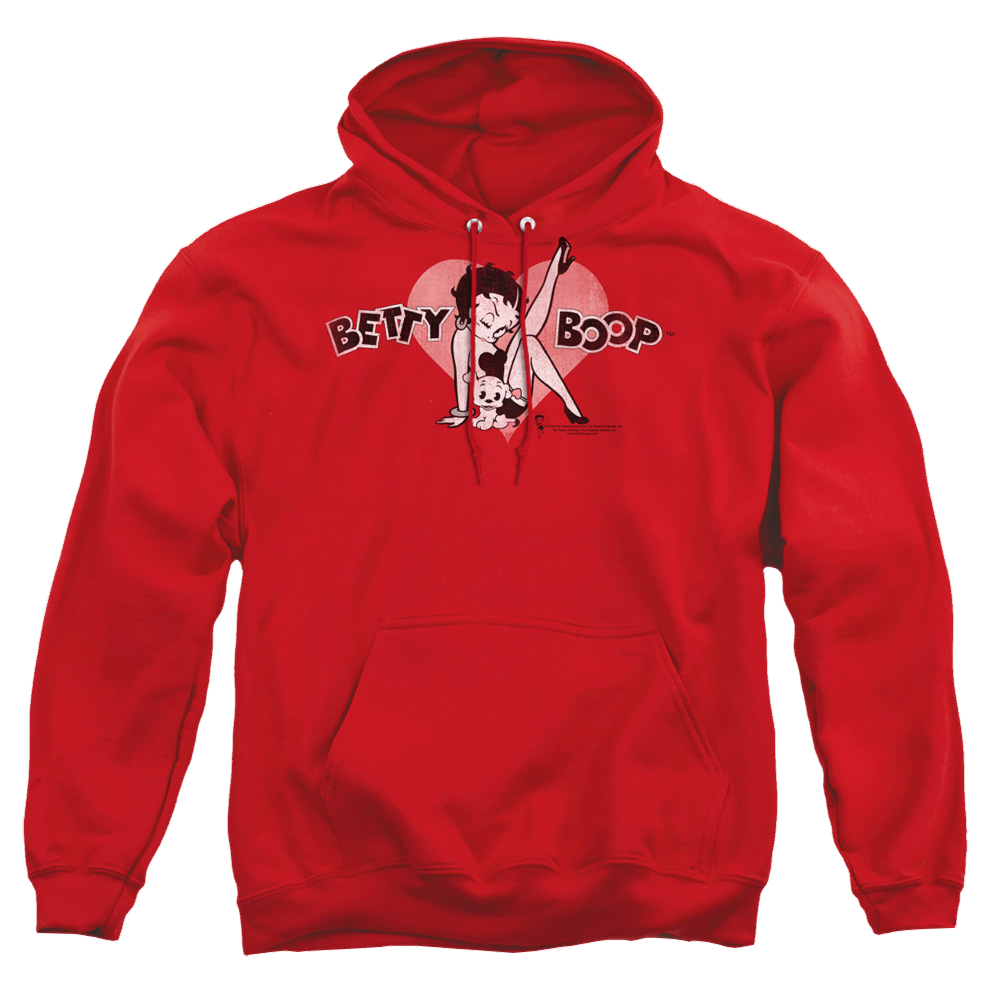 Betty Boop Vintage Cutie Pup - Pullover Hoodie Pullover Hoodie Betty Boop   