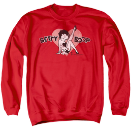 Betty Boop Vintage Cutie Pup - Men's Crewneck Sweatshirt Men's Crewneck Sweatshirt Betty Boop   