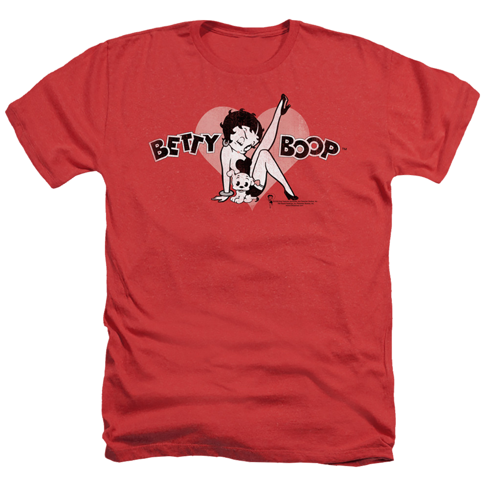 Betty Boop Vintage Cutie Pup - Men's Heather T-Shirt Men's Heather T-Shirt Betty Boop   