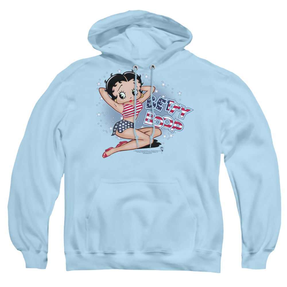 Betty Boop All American Girl - Pullover Hoodie Pullover Hoodie Betty Boop   