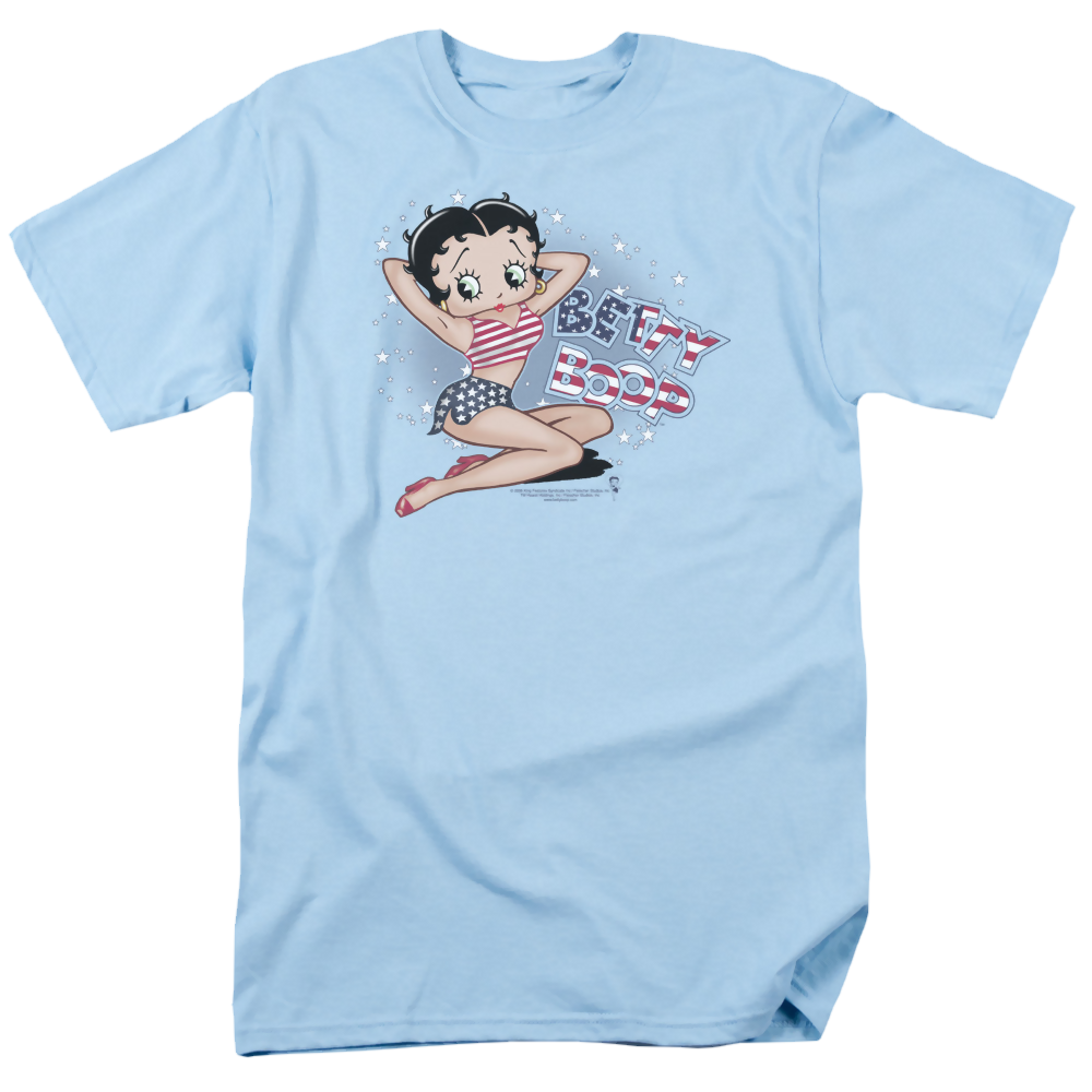 Betty Boop All American Girl - Men's Regular Fit T-Shirt Men's Regular Fit T-Shirt Betty Boop   