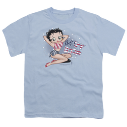 Betty Boop All American Girl - Youth T-Shirt Youth T-Shirt (Ages 8-12) Betty Boop   
