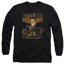 Betty Boop Rebel Rider - Men's Long Sleeve T-Shirt Men's Long Sleeve T-Shirt Betty Boop   