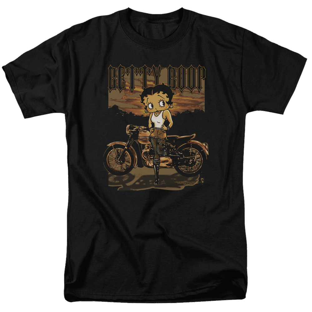 Betty Boop Rebel Rider - Men's Regular Fit T-Shirt Men's Regular Fit T-Shirt Betty Boop   