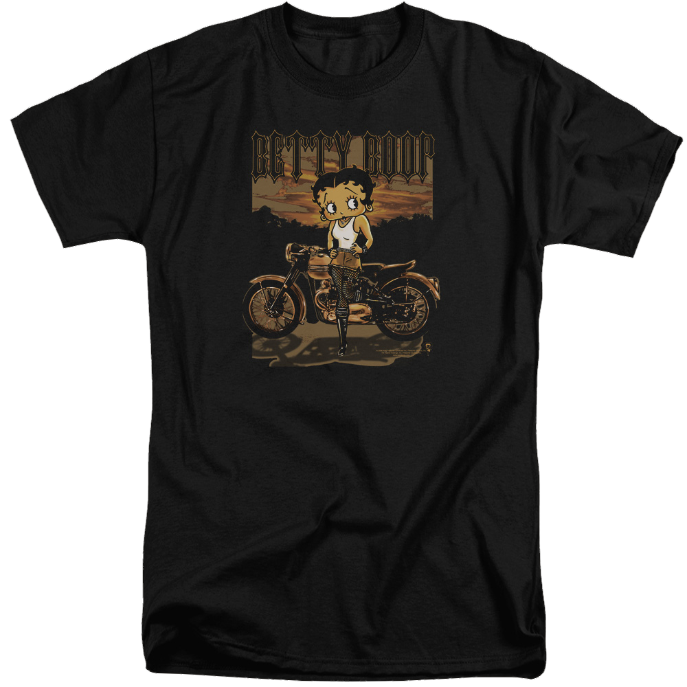 Betty Boop Rebel Rider - Men's Tall Fit T-Shirt Men's Tall Fit T-Shirt Betty Boop   