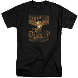 Betty Boop Rebel Rider - Men's Tall Fit T-Shirt Men's Tall Fit T-Shirt Betty Boop   