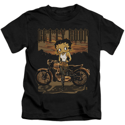 Betty Boop Rebel Rider - Kid's T-Shirt Kid's T-Shirt (Ages 4-7) Betty Boop   