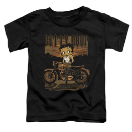 Betty Boop Rebel Rider - Toddler T-Shirt Toddler T-Shirt Betty Boop   