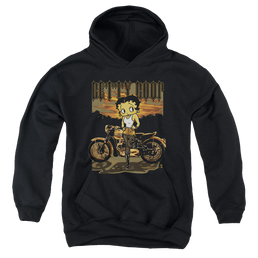 Betty Boop Rebel Rider - Youth Hoodie Youth Hoodie (Ages 8-12) Betty Boop   