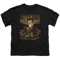 Betty Boop Rebel Rider - Youth T-Shirt Youth T-Shirt (Ages 8-12) Betty Boop   