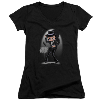 Betty Boop Vegas Baby - Juniors V-Neck T-Shirt Juniors V-Neck T-Shirt Betty Boop   