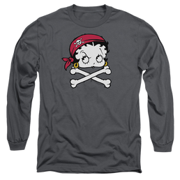 Betty Boop Pirate - Men's Long Sleeve T-Shirt Men's Long Sleeve T-Shirt Betty Boop   
