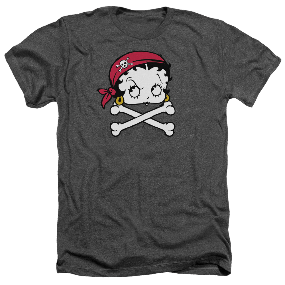 Betty Boop Pirate - Men's Heather T-Shirt Men's Heather T-Shirt Betty Boop   