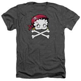 Betty Boop Pirate - Men's Heather T-Shirt Men's Heather T-Shirt Betty Boop   