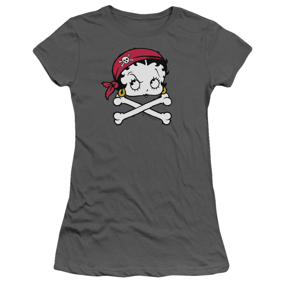 Betty Boop Pirate - Juniors T-Shirt Juniors T-Shirt Betty Boop   