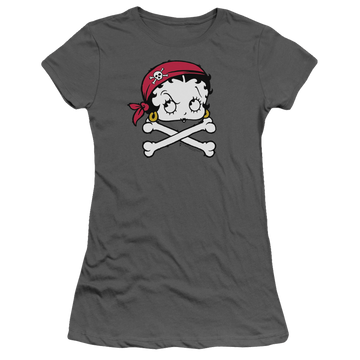 Betty Boop Pirate - Juniors T-Shirt Juniors T-Shirt Betty Boop   