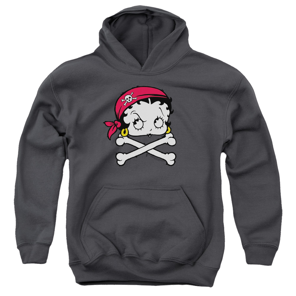 Betty Boop Pirate - Youth Hoodie Youth Hoodie (Ages 8-12) Betty Boop   