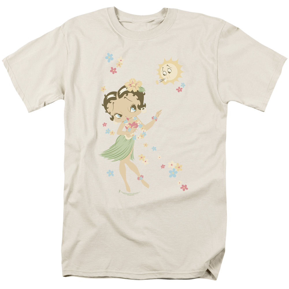 Betty Boop Hula Flowers - Men's Regular Fit T-Shirt Men's Regular Fit T-Shirt Betty Boop   