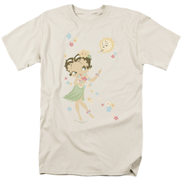 Betty Boop Hula Flowers - Men's Regular Fit T-Shirt Men's Regular Fit T-Shirt Betty Boop   