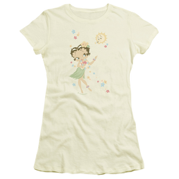 Betty Boop Hula Flowers - Juniors T-Shirt Juniors T-Shirt Betty Boop   