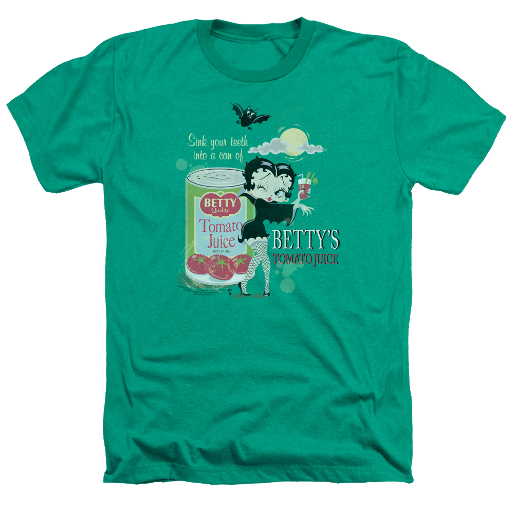 Betty Boop Vampire Tomato Juice - Men's Heather T-Shirt Men's Heather T-Shirt Betty Boop   