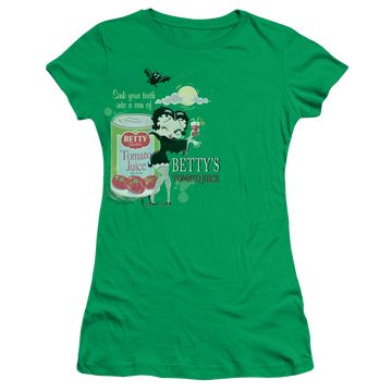 Betty Boop Vampire Tomato Juice - Juniors T-Shirt Juniors T-Shirt Betty Boop   
