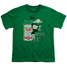 Betty Boop Vampire Tomato Juice - Youth T-Shirt Youth T-Shirt (Ages 8-12) Betty Boop   