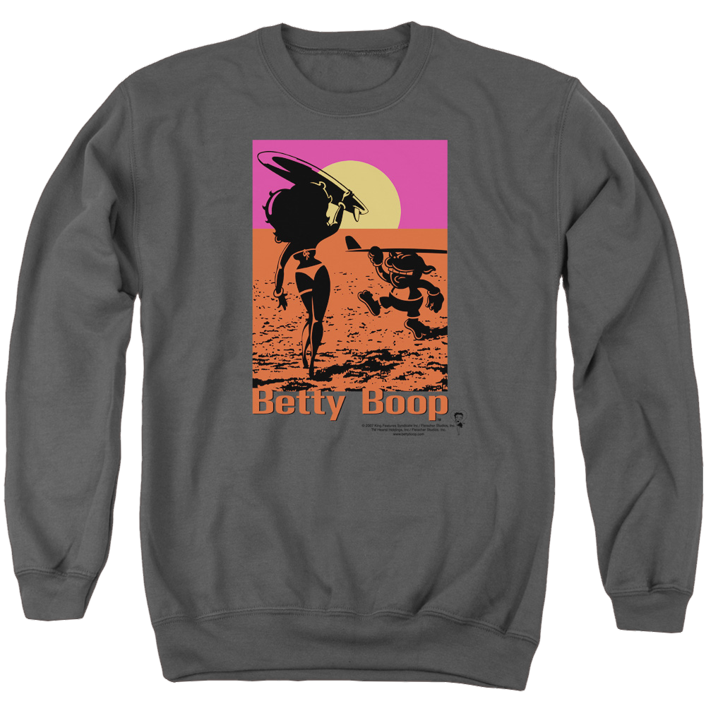Betty Boop Summer - Men's Crewneck Sweatshirt Men's Crewneck Sweatshirt Betty Boop   