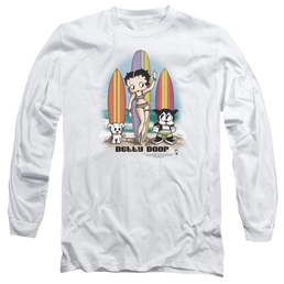 Betty Boop Surfers - Men's Long Sleeve T-Shirt Men's Long Sleeve T-Shirt Betty Boop   
