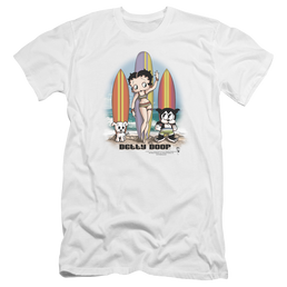 Betty Boop Surfers - Men's Premium Slim Fit T-Shirt Men's Premium Slim Fit T-Shirt Betty Boop   