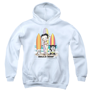 Betty Boop Surfers - Youth Hoodie Youth Hoodie (Ages 8-12) Betty Boop   