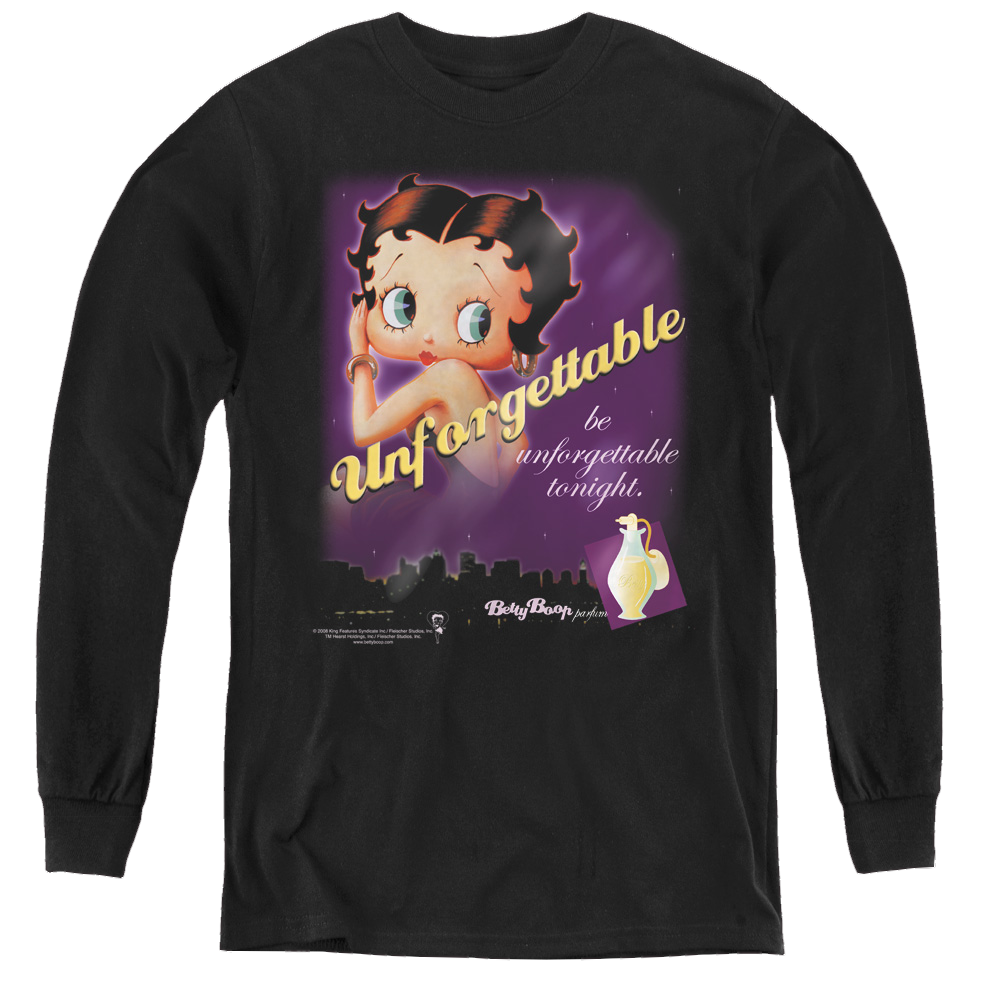 Betty Boop Unforgettable - Youth Long Sleeve T-Shirt Youth Long Sleeve T-Shirt Betty Boop   