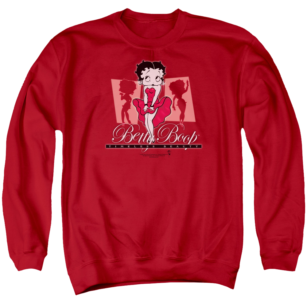 Betty Boop Timeless Beauty - Men's Crewneck Sweatshirt Men's Crewneck Sweatshirt Betty Boop   
