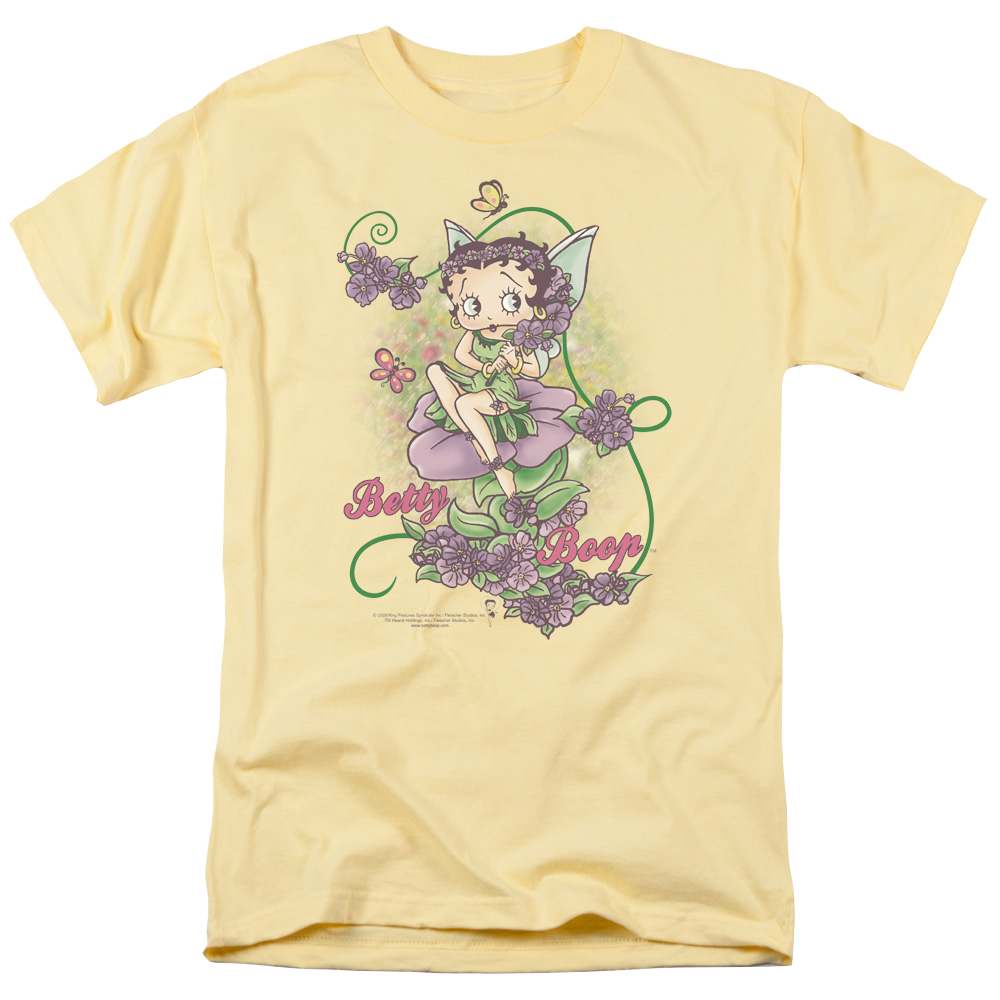 Betty Boop Flower Vine Fairy - Men's Regular Fit T-Shirt Men's Regular Fit T-Shirt Betty Boop   