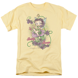 Betty Boop Flower Vine Fairy - Men's Regular Fit T-Shirt Men's Regular Fit T-Shirt Betty Boop   
