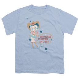Betty Boop Hot And Spicy Cowgirl - Youth T-Shirt Youth T-Shirt (Ages 8-12) Betty Boop   