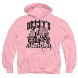 Betty Boop Bettys Motorcycles - Pullover Hoodie Pullover Hoodie Betty Boop   