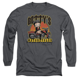 Betty Boop Bettys Motorcycles - Men's Long Sleeve T-Shirt Men's Long Sleeve T-Shirt Betty Boop   