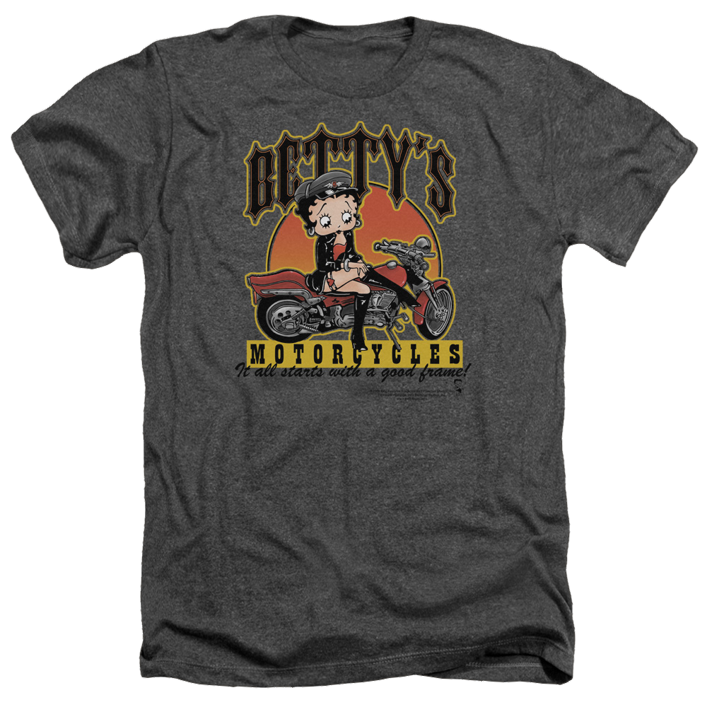 Betty Boop Bettys Motorcycles - Men's Heather T-Shirt Men's Heather T-Shirt Betty Boop   