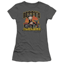 Betty Boop Bettys Motorcycles - Juniors T-Shirt Juniors T-Shirt Betty Boop   