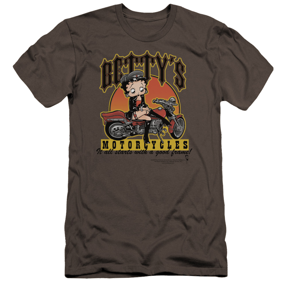 Betty Boop Bettys Motorcycles - Men's Premium Slim Fit T-Shirt Men's Premium Slim Fit T-Shirt Betty Boop   